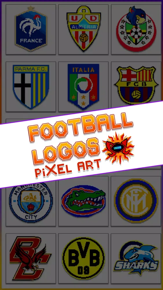 Football Logo Pixel Art Screenshots