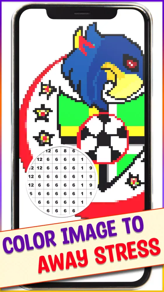 Football Logo Pixel Art Screenshots