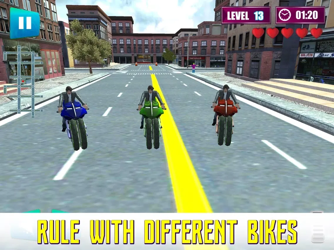 Zrzuty ekranu Futuristic Bike Racing Real 3D Parking Simulator iPad 