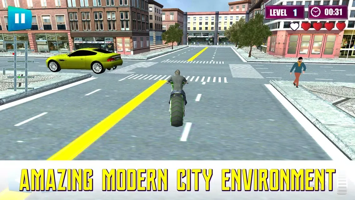 Zrzuty ekranu Futuristic Bike Racing Real 3D Parking Simulator