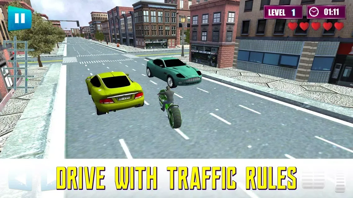 Zrzuty ekranu Futuristic Bike Racing Real 3D Parking Simulator