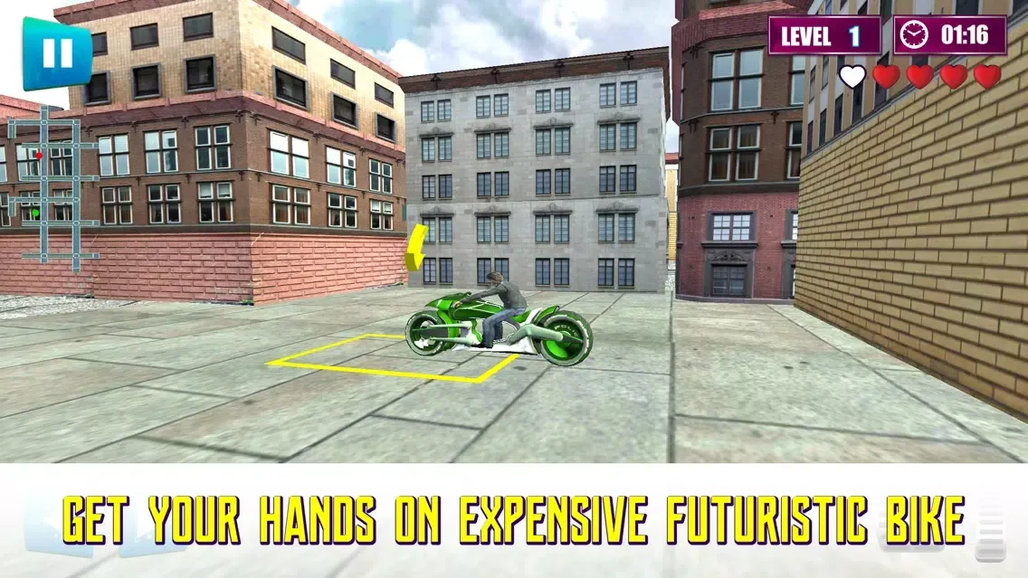 Zrzuty ekranu Futuristic Bike Racing Real 3D Parking Simulator