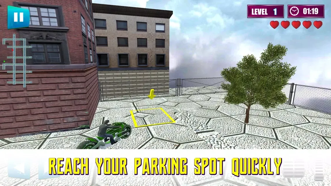 Zrzuty ekranu Futuristic Bike Racing Real 3D Parking Simulator