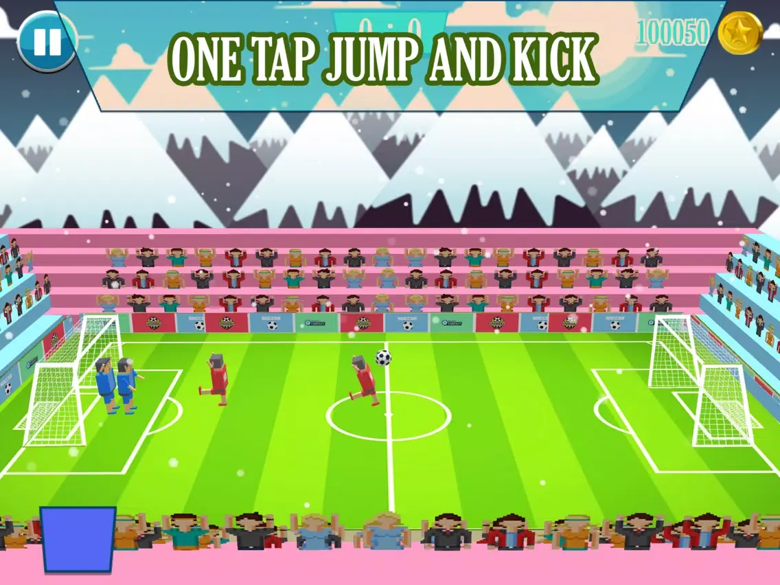 ภาพหน้าจอของ Soccer Physics 3D Cubic Block Party Football Sport iPad 