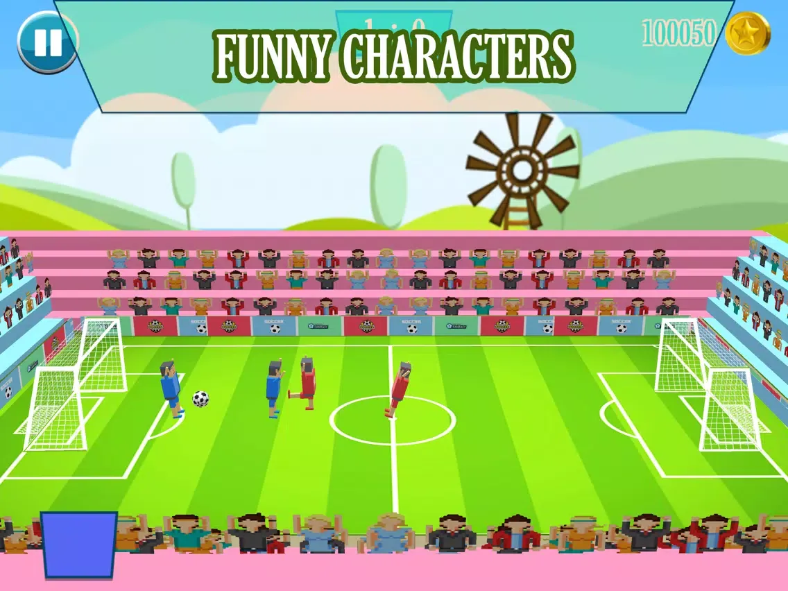 ภาพหน้าจอของ Soccer Physics 3D Cubic Block Party Football Sport iPad 