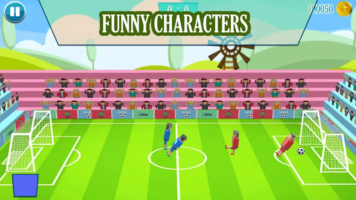 ภาพหน้าจอของ Soccer Physics 3D Cubic Block Party Football Sport