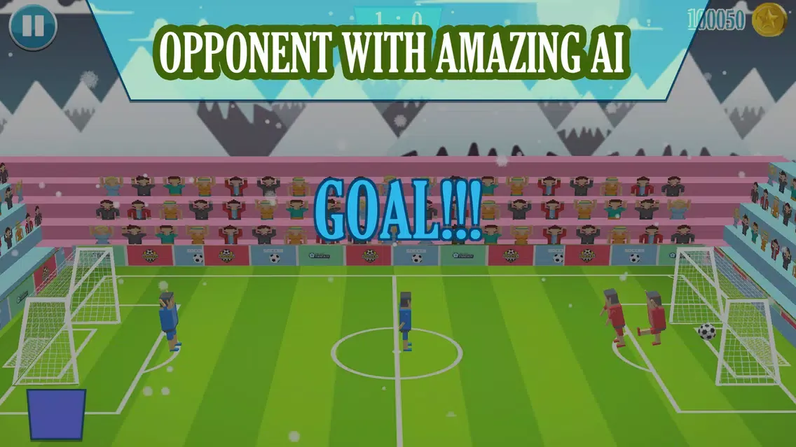 ภาพหน้าจอของ Soccer Physics 3D Cubic Block Party Football Sport
