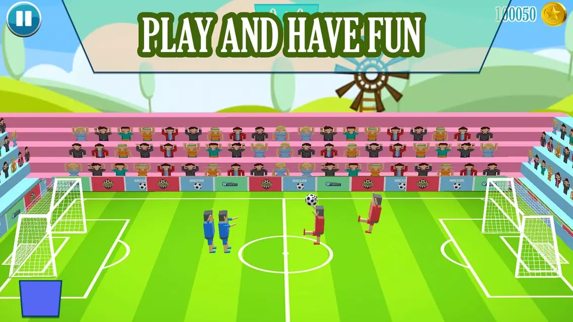 ภาพหน้าจอของ Soccer Physics 3D Cubic Block Party Football Sport