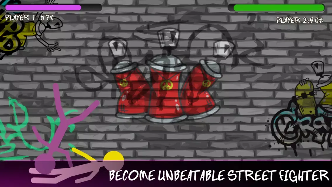 Tangkapan layar Stickman Street Fighting-Ragdoll Kungfu Warriors