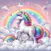 Unicorn Glitter Coloring Pages