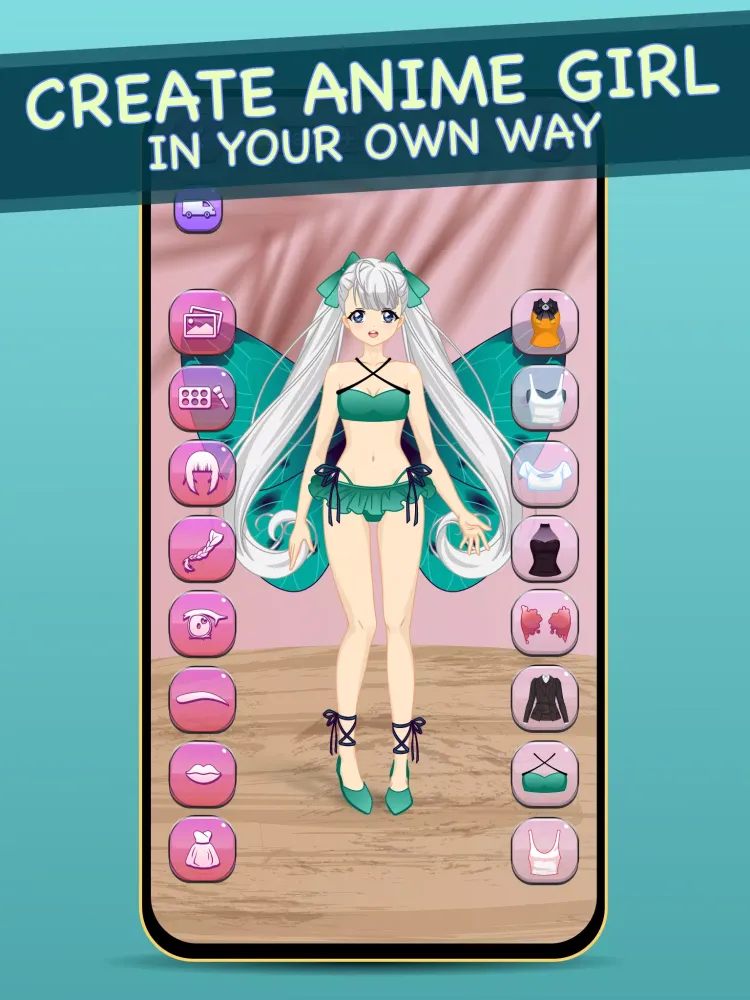 Ảnh chụp màn hình của Anime Dress Up
