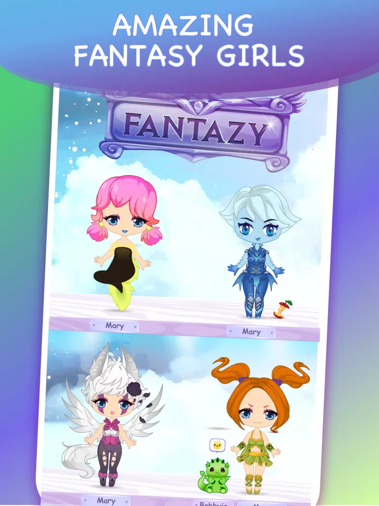 Tangkapan layar Fantasy Dress Up Avatar Maker