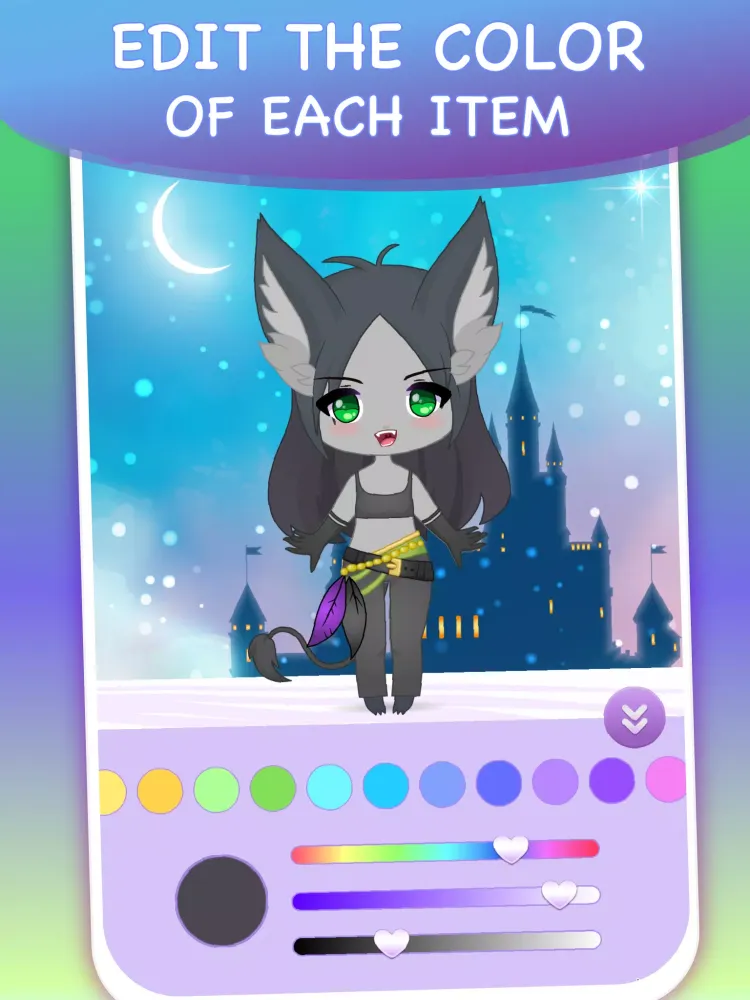 Tangkapan layar Fantasy Dress Up Avatar Maker
