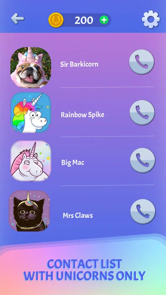 Unicorn Prank Call & Chat应用截图