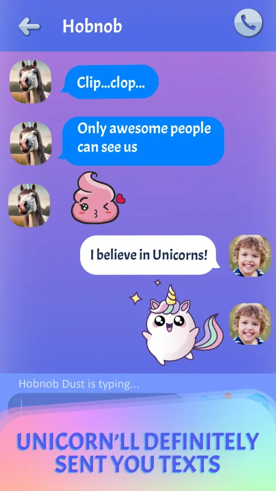 Unicorn Prank Call & Chat应用截图