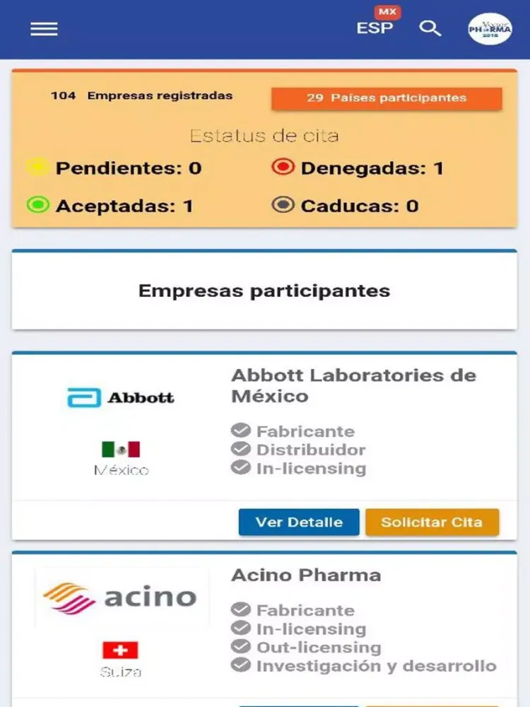 Vector Pharma 2018 iPad  Screenshots