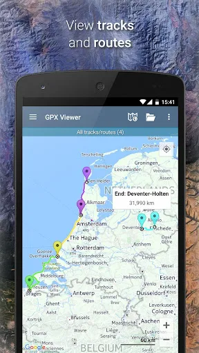 Captures d'écran de GPX Viewer