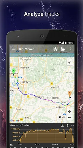 Captures d'écran de GPX Viewer