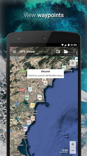 Captures d'écran de GPX Viewer