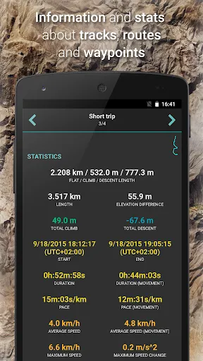 Captures d'écran de GPX Viewer