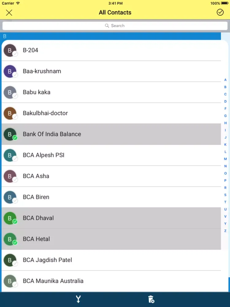 Contacts Backup-delete & merge duplicate contacts iPad  スクリーンショット