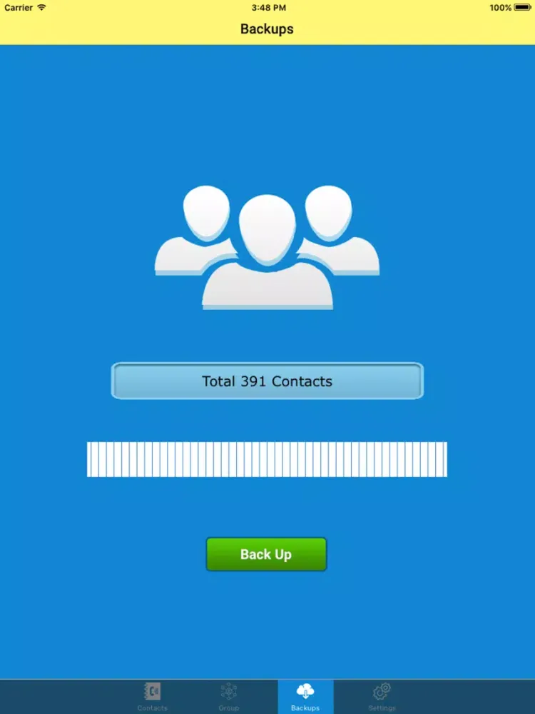 Contacts Backup-delete & merge duplicate contacts iPad  スクリーンショット
