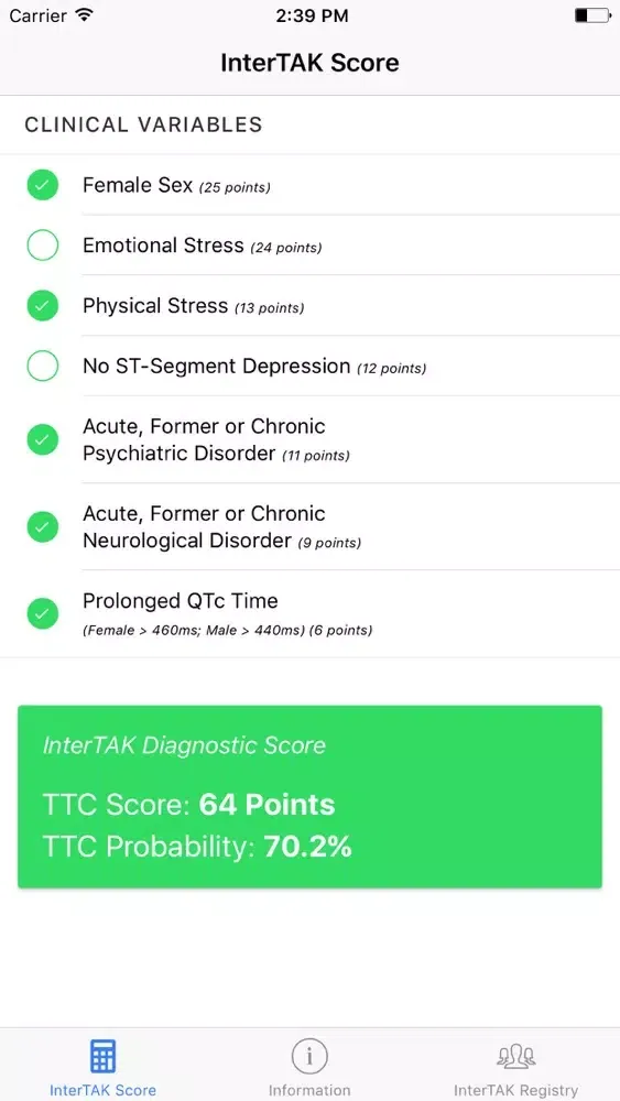 تصاویر InterTAK Diagnostic Score Calculator