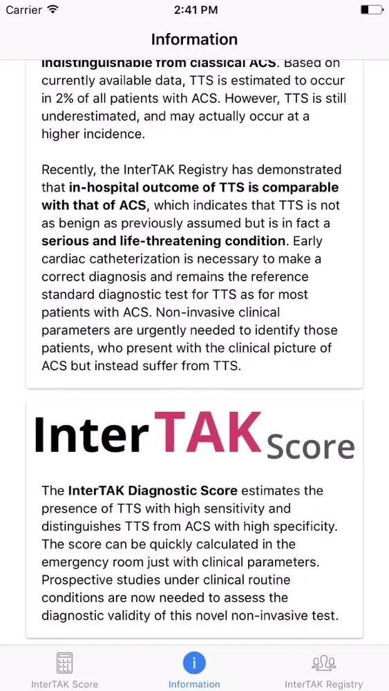تصاویر InterTAK Diagnostic Score Calculator