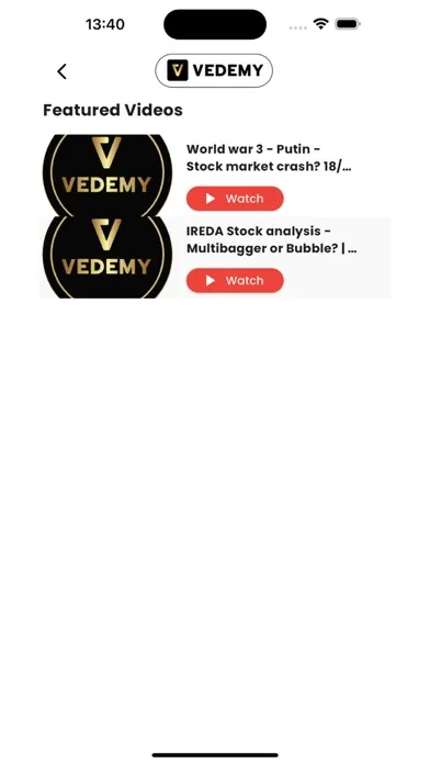 ภาพหน้าจอของ VEDEMY