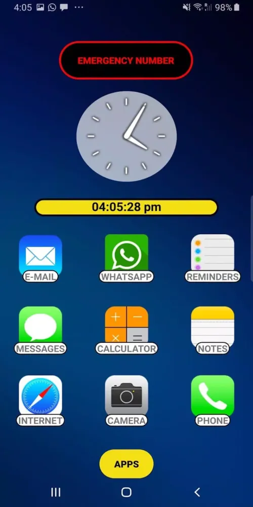Скриншоты Seniors Handy Phone