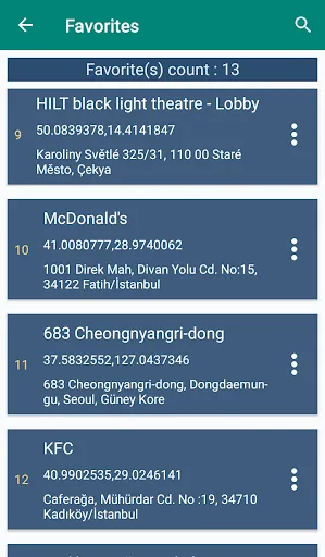 Tangkapan layar Send to Navigation