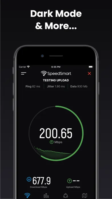 Tangkapan layar Speed Test SpeedSmart Internet