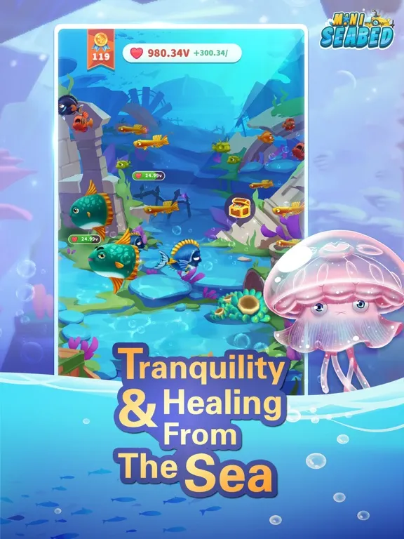 تصاویر Mini Seabed - 3D Idle Game iPad 