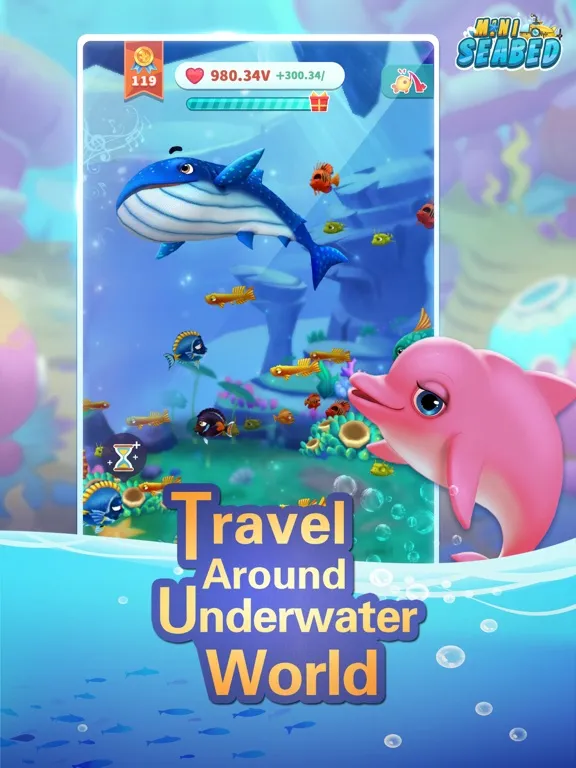 تصاویر Mini Seabed - 3D Idle Game iPad 