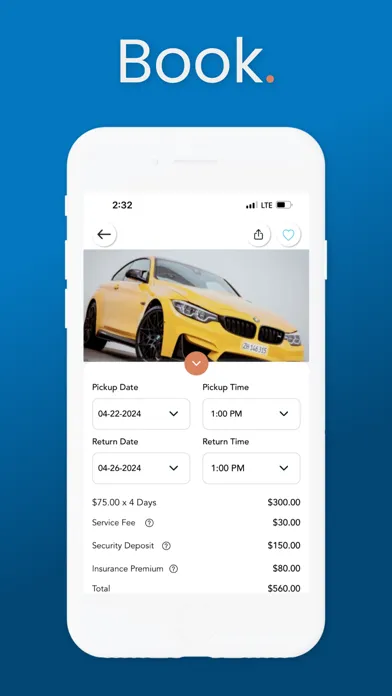 Capturas de tela do Veekle Car Rentals