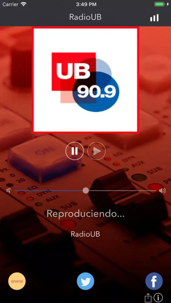 RadioUB 스크린샷