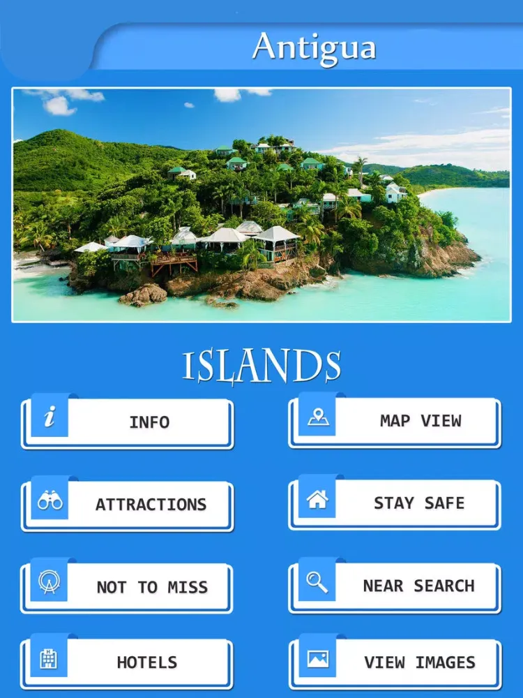 Antigua Island Guide iPad  Screenshots