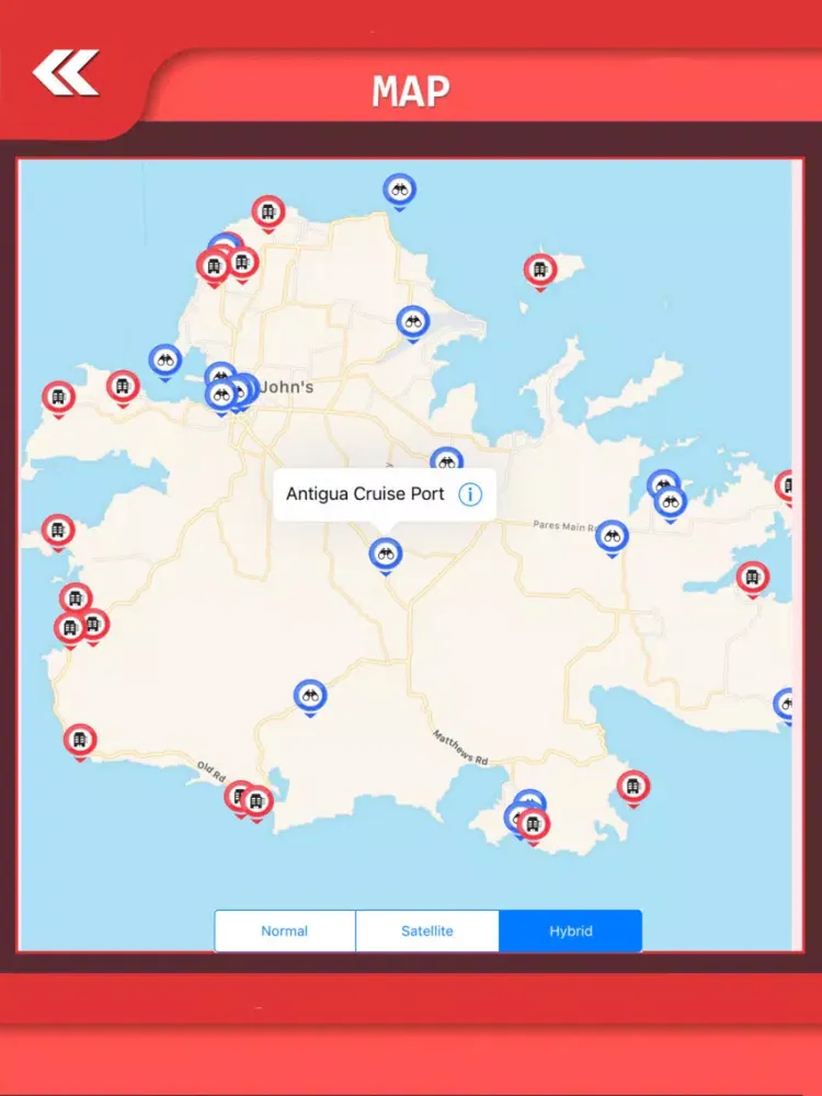 Antigua Island Guide iPad  Screenshots