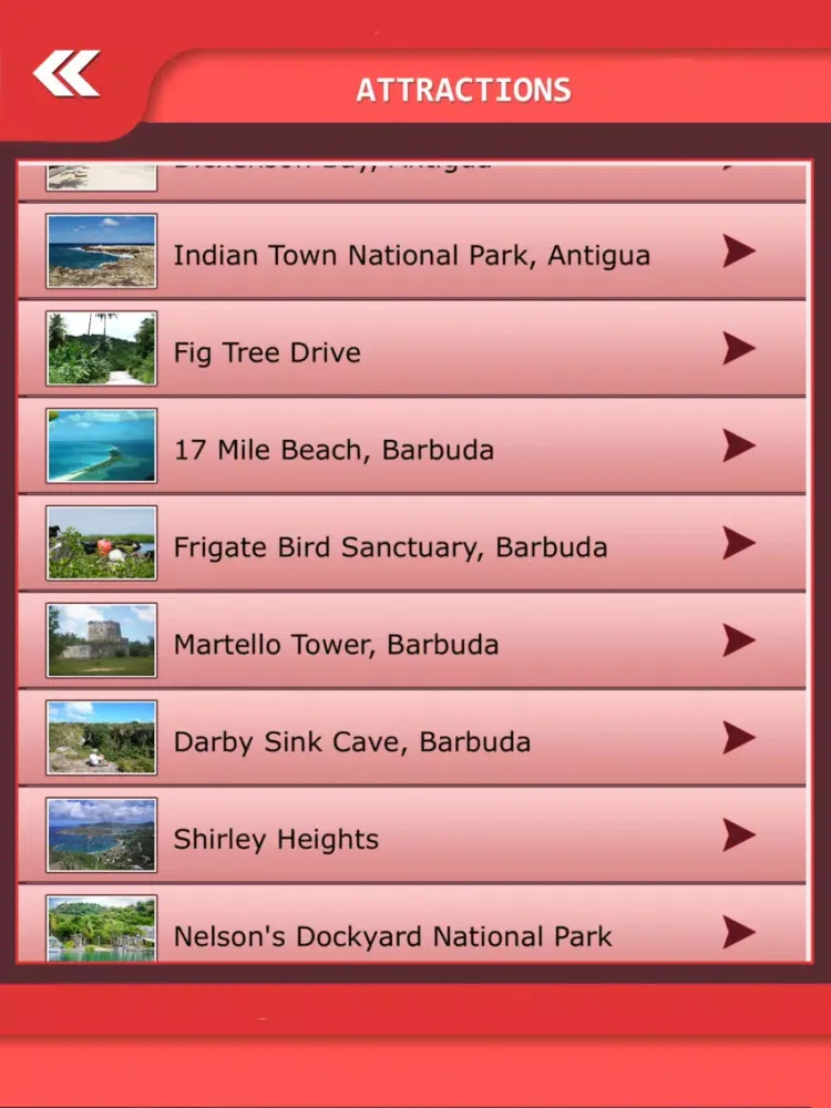 Antigua Island Guide iPad  Screenshots