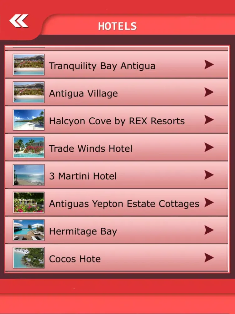 Antigua Island Guide iPad  Screenshots