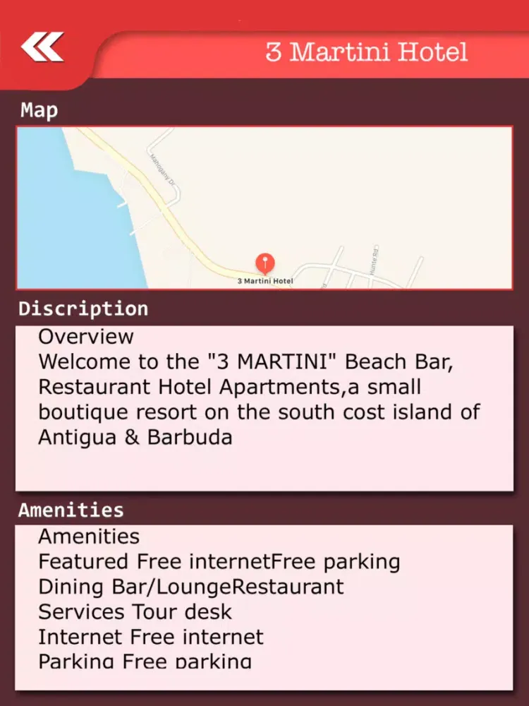 Antigua Island Guide iPad  Screenshots
