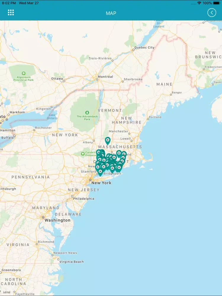 Connecticut State Park iPad  스크린샷