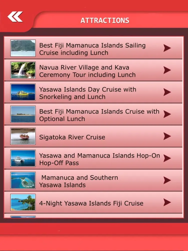 Fiji Island Tourism Guide iPad  스크린샷
