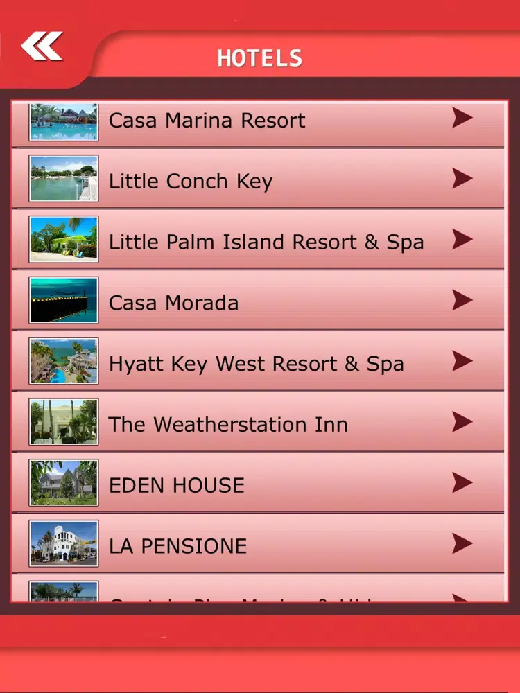 Florida Keys Island Tourism iPad 应用截图