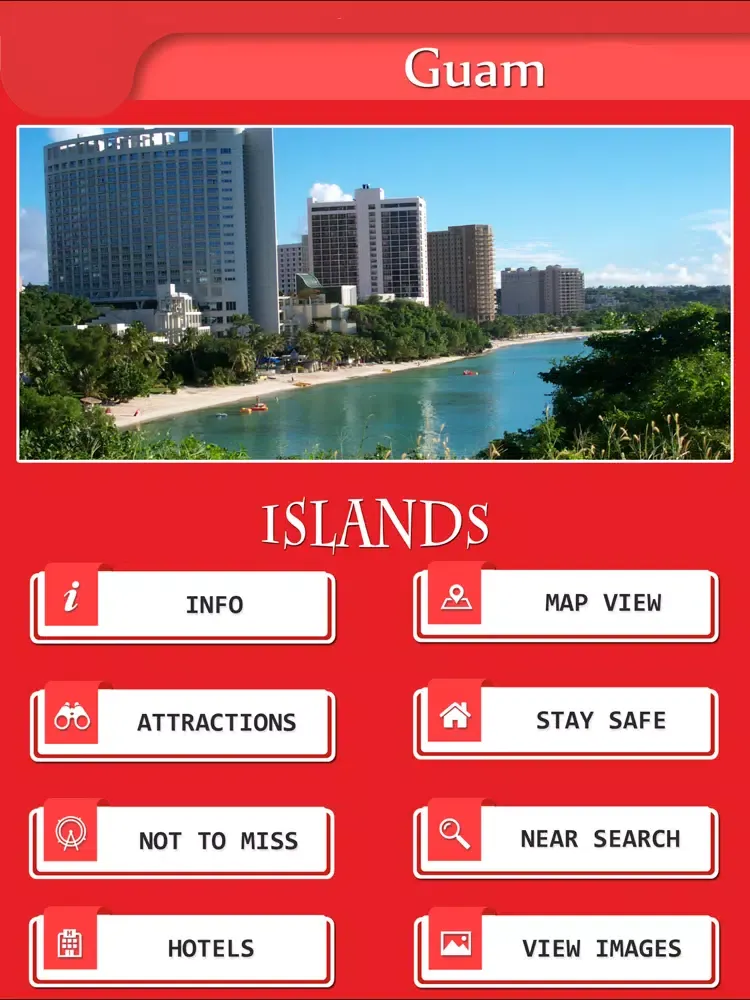 Guam Island Tourism - Guide iPad 應用截圖