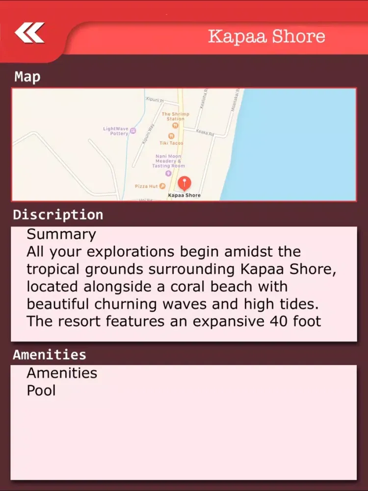 Kauai Island Tourism Guide iPad 应用截图