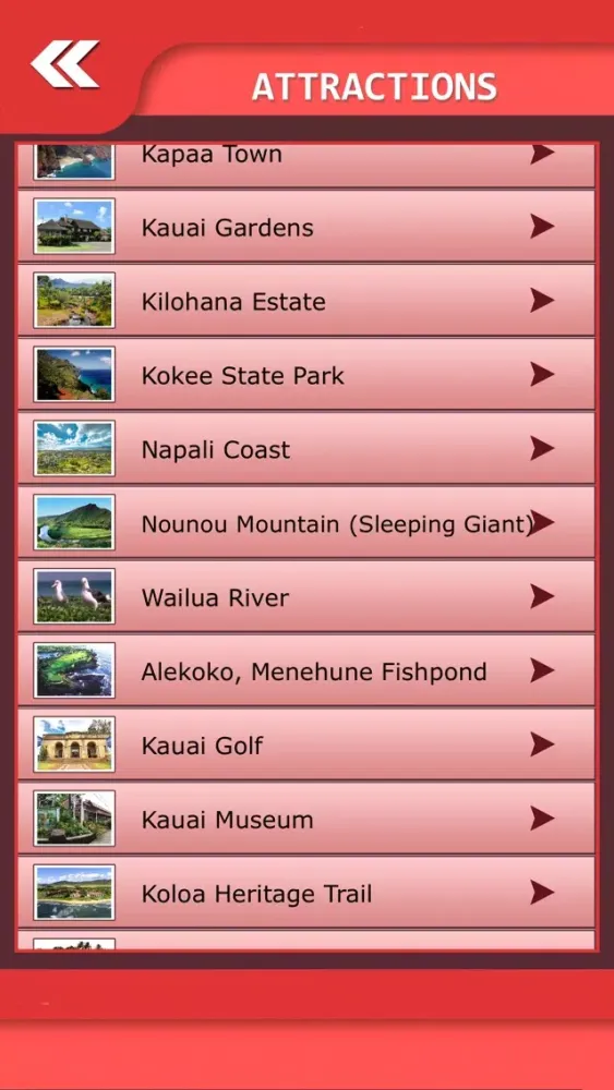 Kauai Island Tourism Guide应用截图