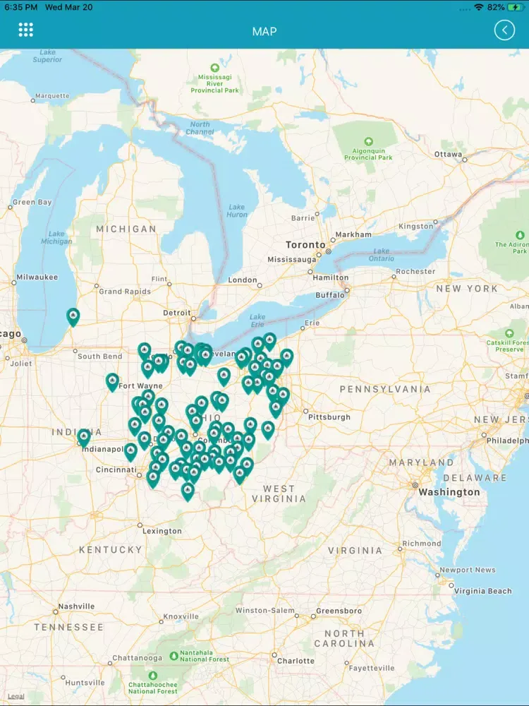 Ohio State Park iPad  Screenshots