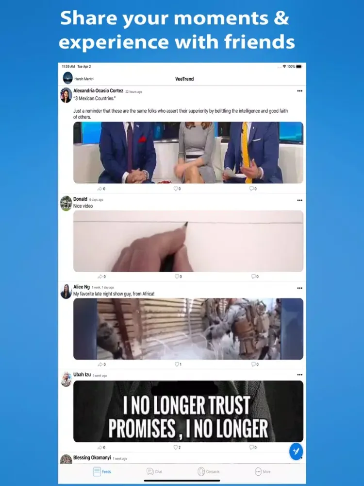 Buzzapp - Connecting people iPad  スクリーンショット