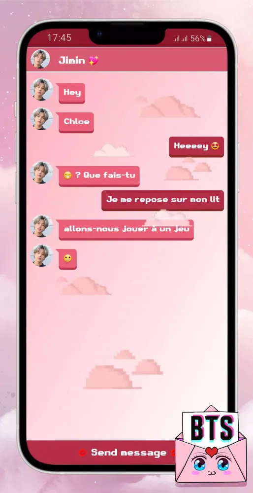 BTS Messenger : Chat Simulator應用截圖